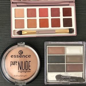 Essence Pure Nude Sunlighter & Chinese smooth eyeshadow